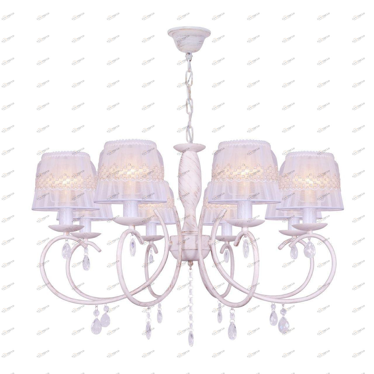 Подвесная люстра Toplight Camilla TL1135-8H TOPLIGHT ДИЗАЙНЕРСКИЕ, CAMILLA 187777 Белый 