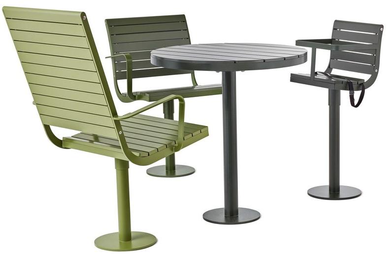 Nola Industrier Стул для улицы из стали с порошковым покрытием Parco sun-id-1454874 - Вид №1