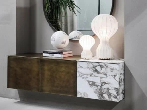 Meridiani Подвесной буфет из латуни с распашными дверцами