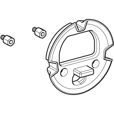 116.422.00.1 Комплект уплотнений Geberit для электронных смесителей для раковины, настенный монтаж, с функциональным блоком для скрытого монтажа Geberit  - Вид №1