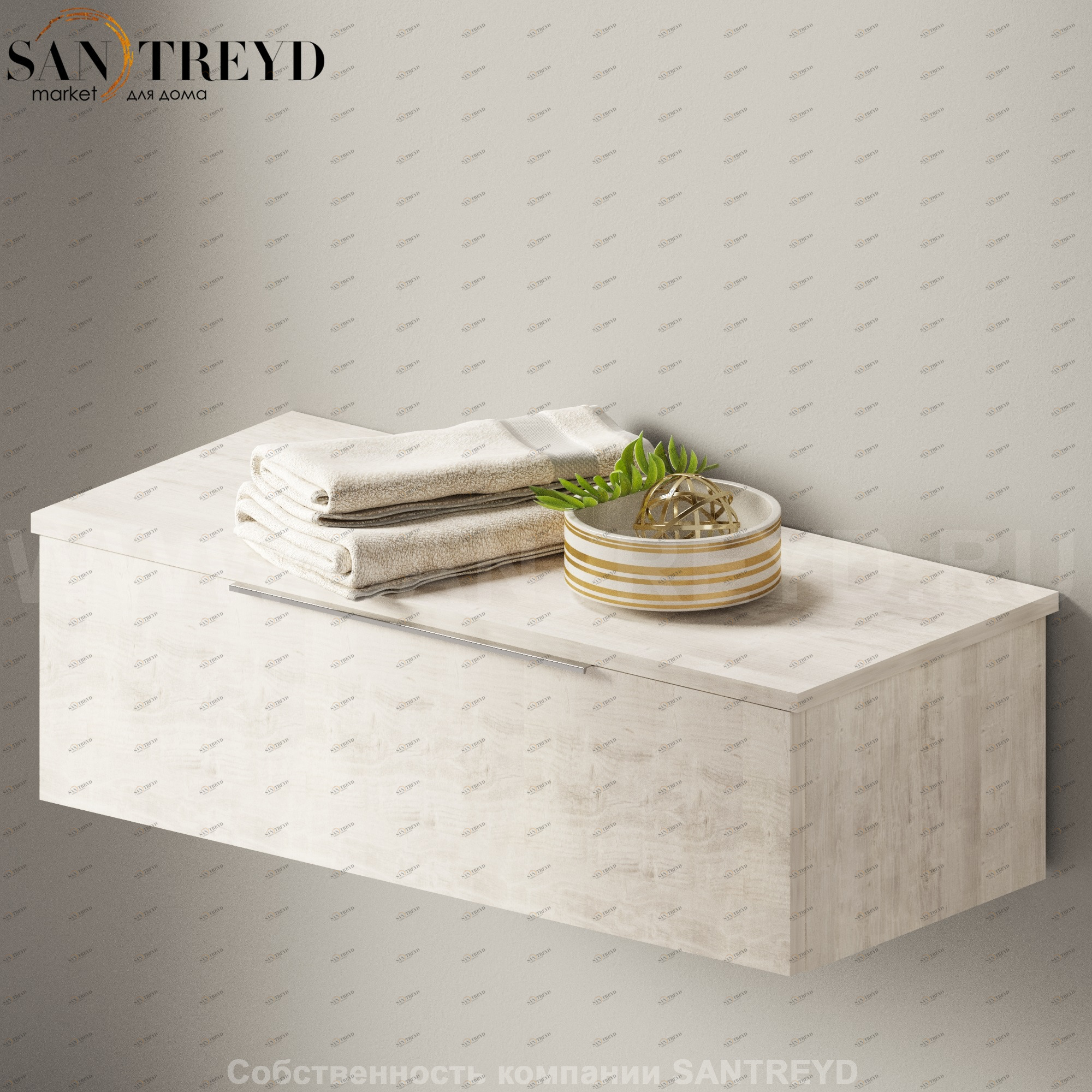 Flaminia BOX Настенная тумба 85 см с 1 ящиком BX288.WR Ceramica Flaminia BX288WR