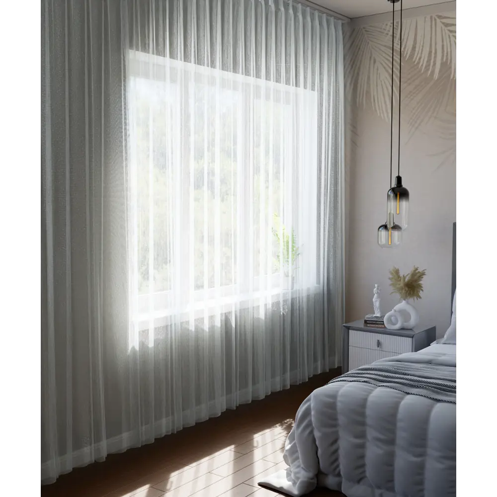 Тюль на ленте Дождик 250x280 см цвет белый GARDEN STLM-2116891 - Вид №3