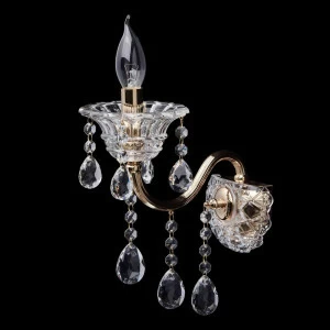 Бра хрустальное золотое "Селена 11" 482023401 MW-LIGHT СВЕЧА 00-3928183 Золото;прозрачный