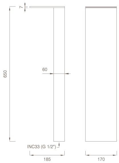 Ceadesign Отдельно стоящий каскад для ванны Regolo Reg 44 - Вид №1