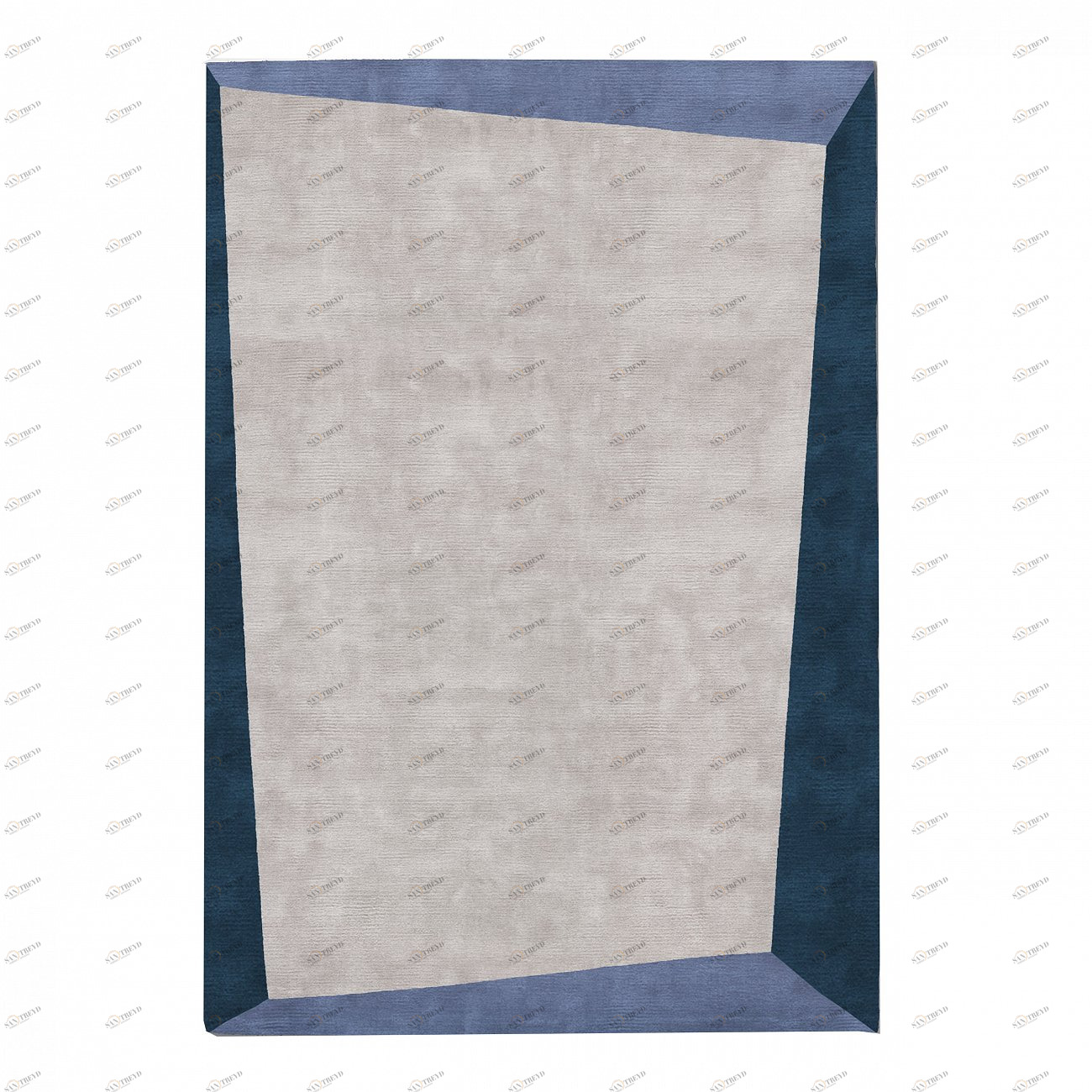 Ковер Dipped Frame Blue 300x500 серо-синий RUGBERRY ДИЗАЙНЕРСКИЕ, DIPPED FRAME 326050 Серый;синий 