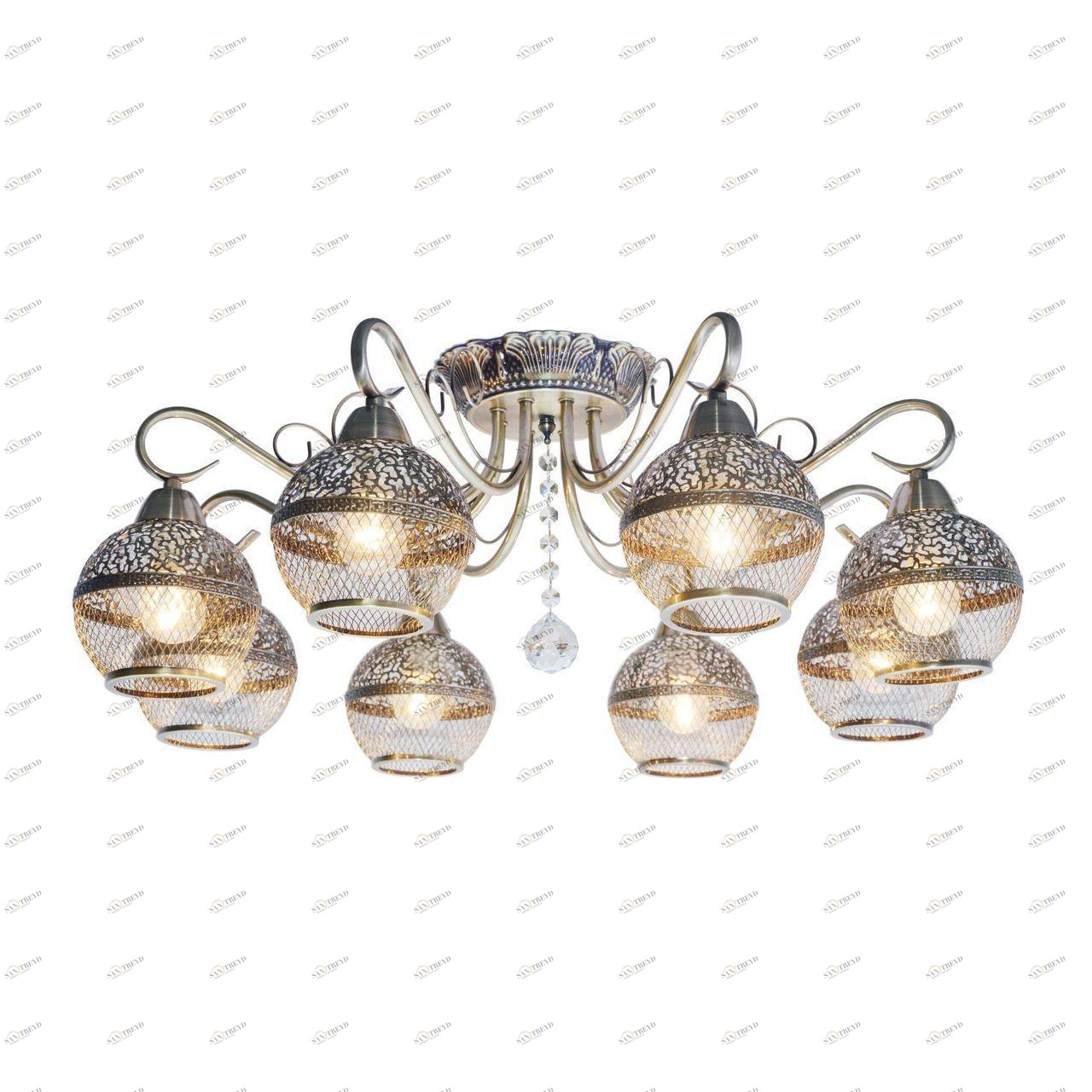 Потолочная люстра Toplight Lynette TL1156-8D TOPLIGHT ДИЗАЙНЕРСКИЕ, LYNETTE 184566 Бронза 