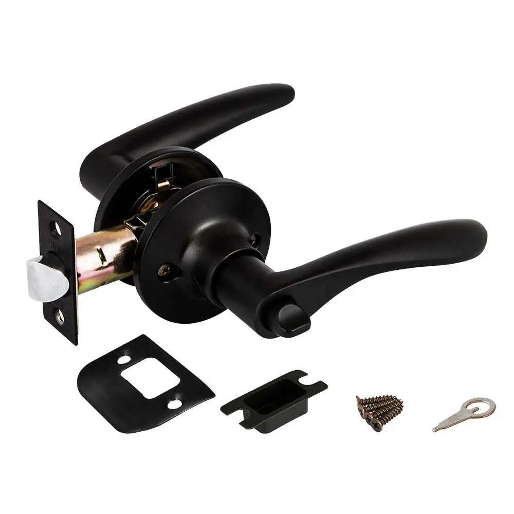 Ручка-защелка Fuaro 620/BL BL-B с фиксатором, цвет черный STLM-2192362