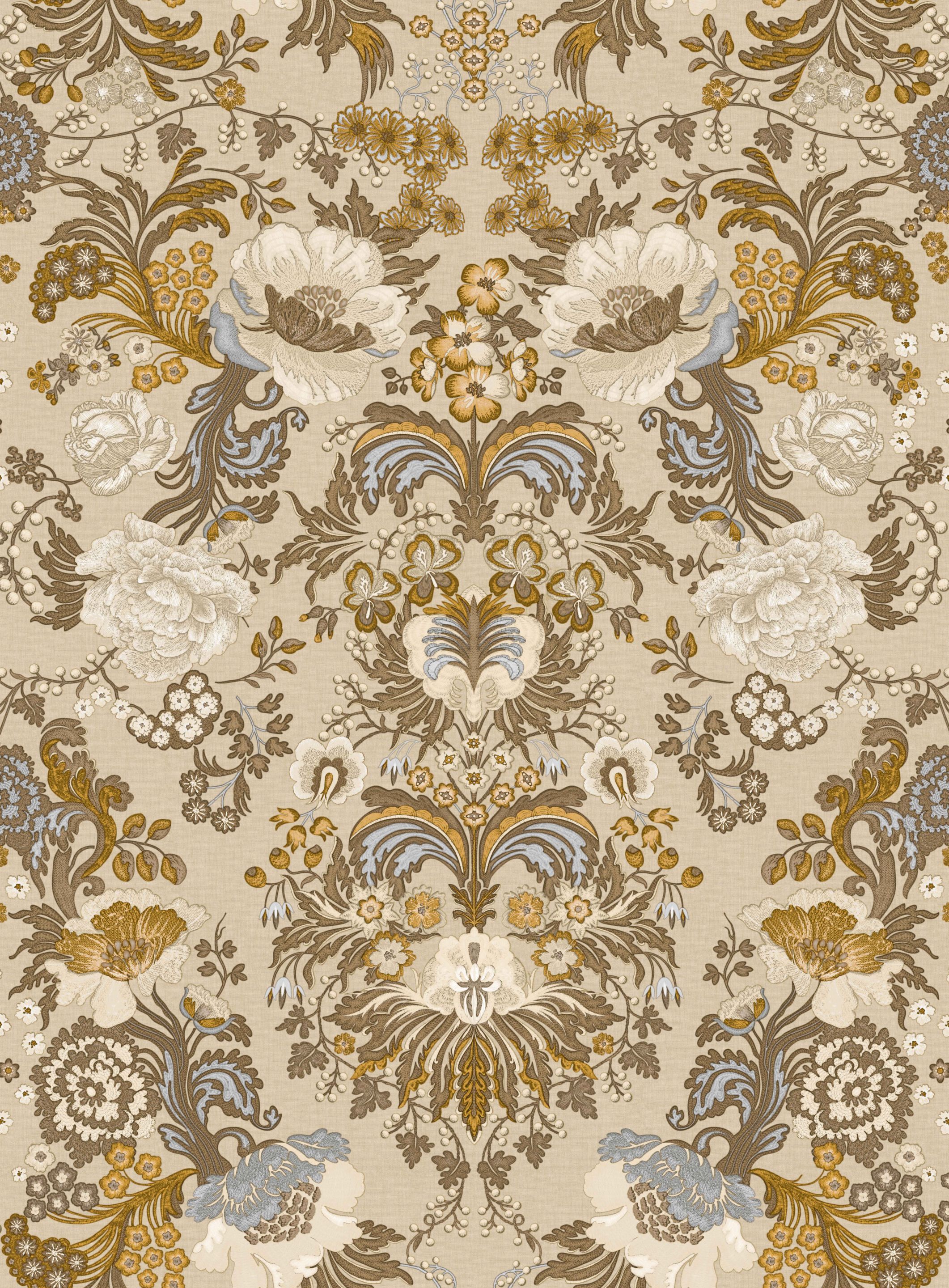 Цветочные узоры нетканые обои LELIEVRE Quenin-Belle Époque ARCH-00089402 - Вид №1