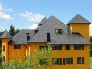 Mazzonetto Покрытие кровли модульной металлической черепицей The skin