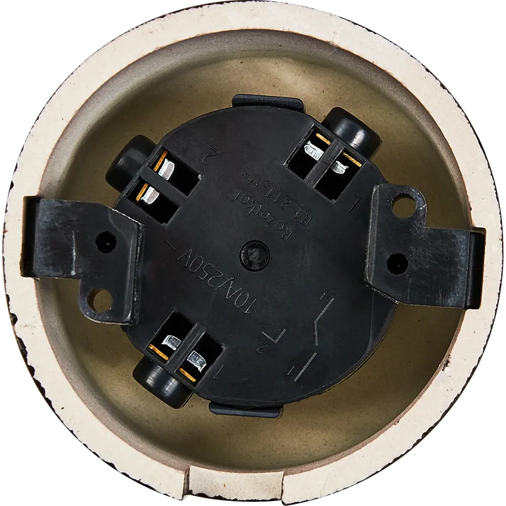 Выключатель накладной Electraline 1 клавиша цвет керамика цвет коричневый Ришелье STLM-2174496 - Вид №2