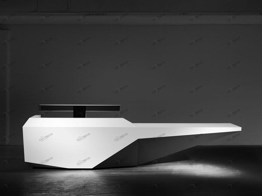 Isomi Стойка администратора для модульного офиса из твердой поверхности Fold sun-id-1442042