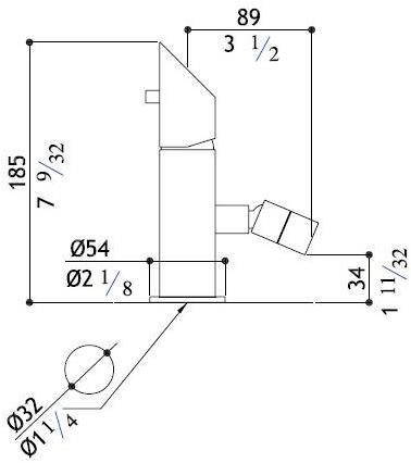MGS Смеситель для биде из нержавеющей стали, устанавливаемый на столешницу, с регулируемым изливом Contemporary sun-id-1450309 - Вид №2
