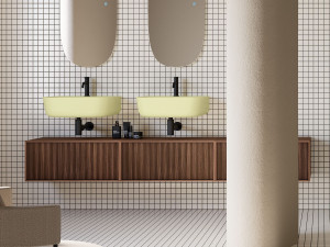 Двойной подвесной умывальник