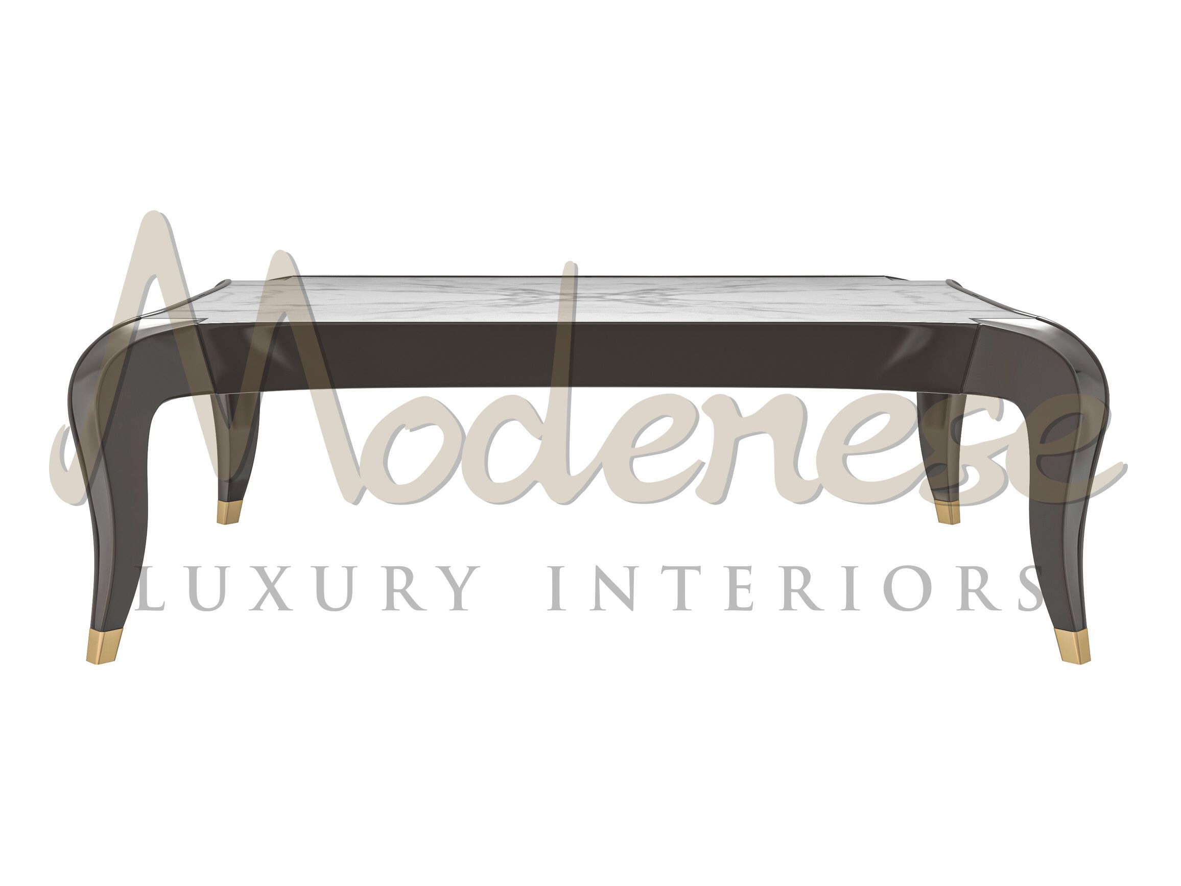 Прямоугольный журнальный столик из мрамора Calacatta Modenese Luxury Interiors CURVY LEGS ARCH-00068577