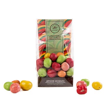Драже Мозаик мармеладный микс в тёмном и белом шоколаде CACAOJET Santreyd 34460