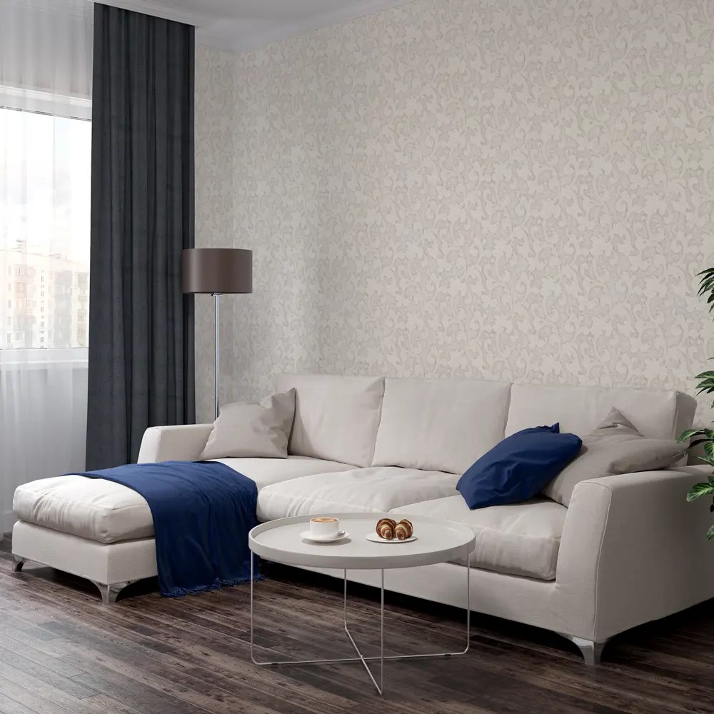 Обои флизелиновые Home Color Loredo бежевые 1.06 м 378-22 82555267 STLM-2060234 - Вид №3