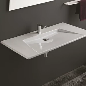 81KR Подвесная раковина настенная овальная Olympia Ceramica  белая