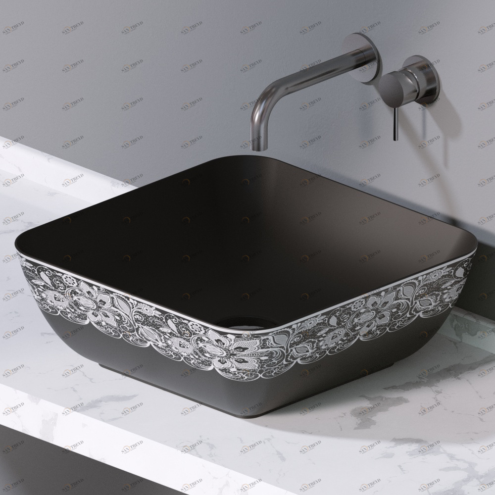 L602462 Накладная раковина на столешницу  прямоугольная A. e T. Italia ELITE AeT ITALIA