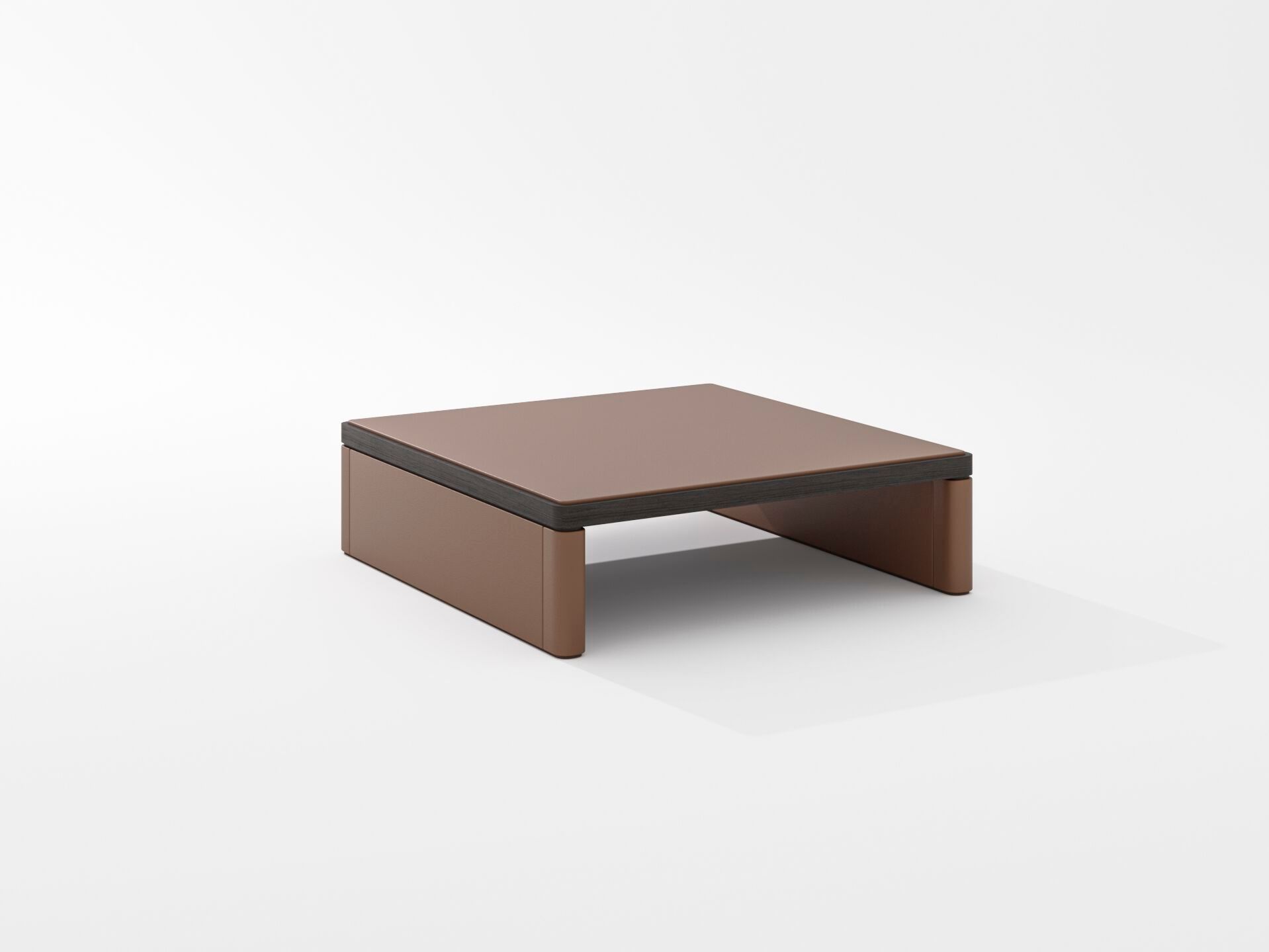 Квадратный кожаный журнальный столик PROF Flow ARCH-00043732 - Вид №11