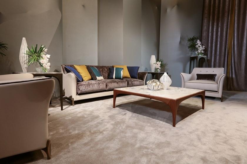 Журнальный столик из массива ореха с мраморной столешницей Gea 2019-64 Santreyd - Вид №2