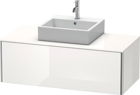 XS490208989 Тумбочка для подвесной консоли XSquare #XS4902 1200 x 548 мм Фланелево-серый глянцевый лак Duravit - Вид №2