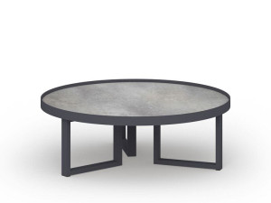 HPL круглый низкий садовый журнальный столик