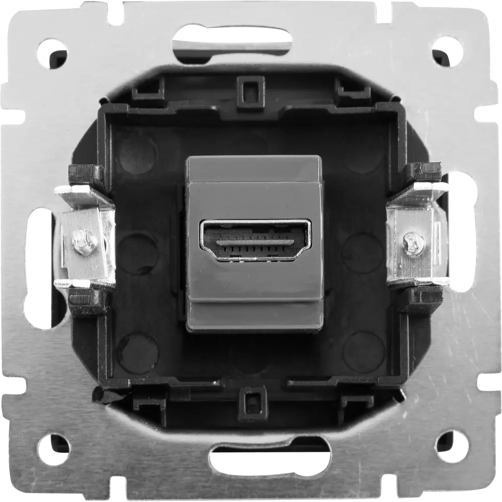 Розетка HDMI встраиваемая Werkel, цвет черный Встраиваемые механизмы STLM-2125979 - Вид №4