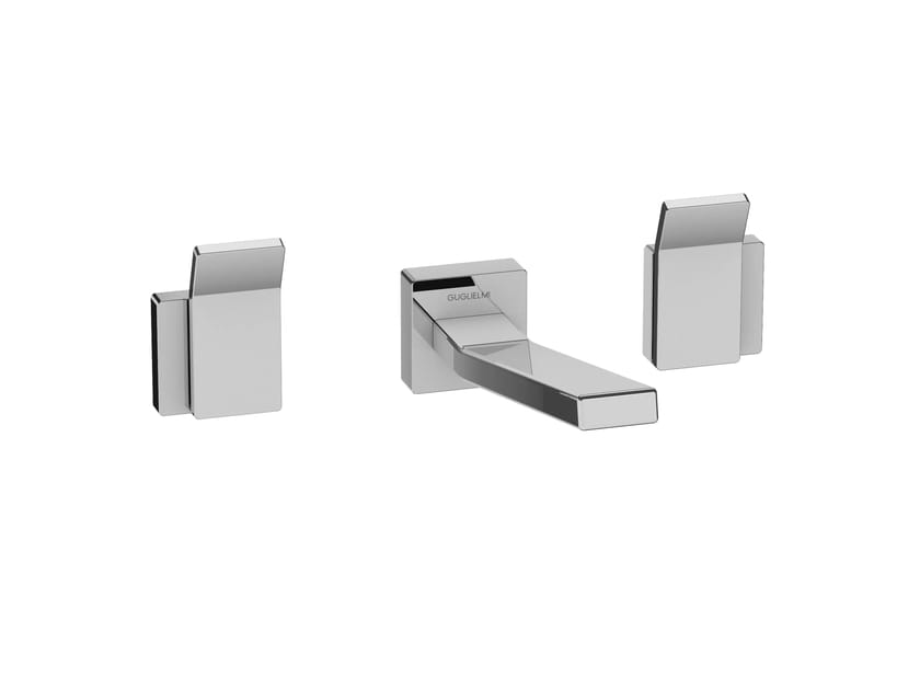 Настенный смеситель для раковины с 3 отверстиями GUGLIELMI RUBINETTERIE Centanni ARCH-00150947