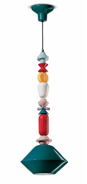 FERROLUCE Подвесной светильник из керамики Lariat C2512 - Вид №1