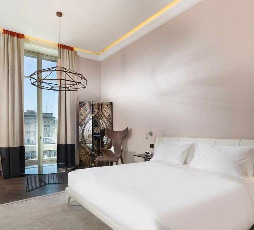 Driade Двуспальная кровать из кожи с обитым изголовьем Leeon sun-id-1508201 - Вид №2