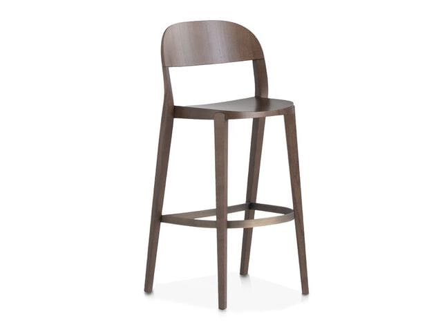 Высокий стул из ясеня со спинкой Potocco минимальная ARCH-00143066