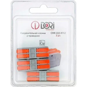 90895445 Клемма соединительная Dori СМК 222-4112 2-проводная 3 шт. STLM-1109719