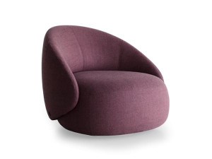 Тканевое вращающееся кресло с подлокотниками