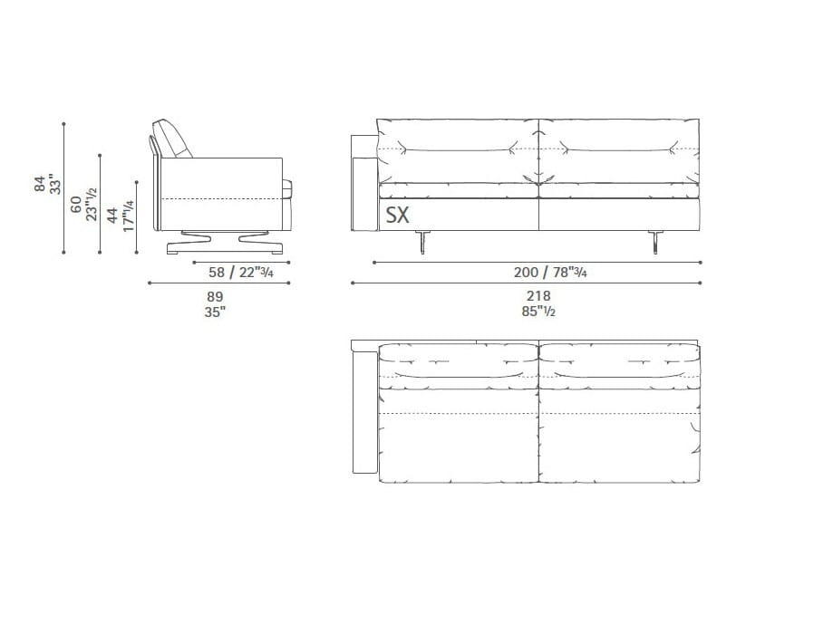 Диван с журнальной стойкой Poltrona Frau коллекция-диваны и кресла ARCH-00101037 - Вид №34