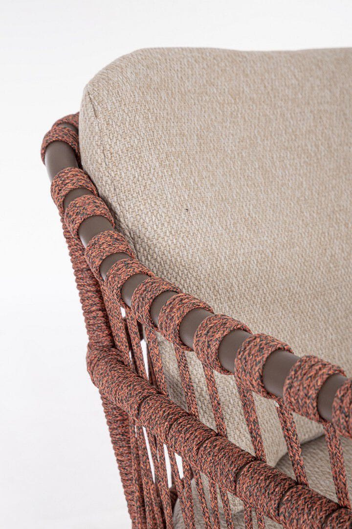 Веревочный садовый стул со встроенной подушкой BIZZOTTO Talaia ARCH-00090706 - Вид №5