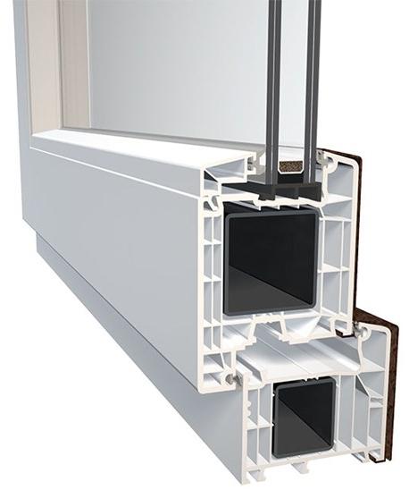 Diquigiovanni Входная дверь из алюминия и пвх со стеклянными панелями Dqg 85 smart sun-id-1479510 - Вид №1