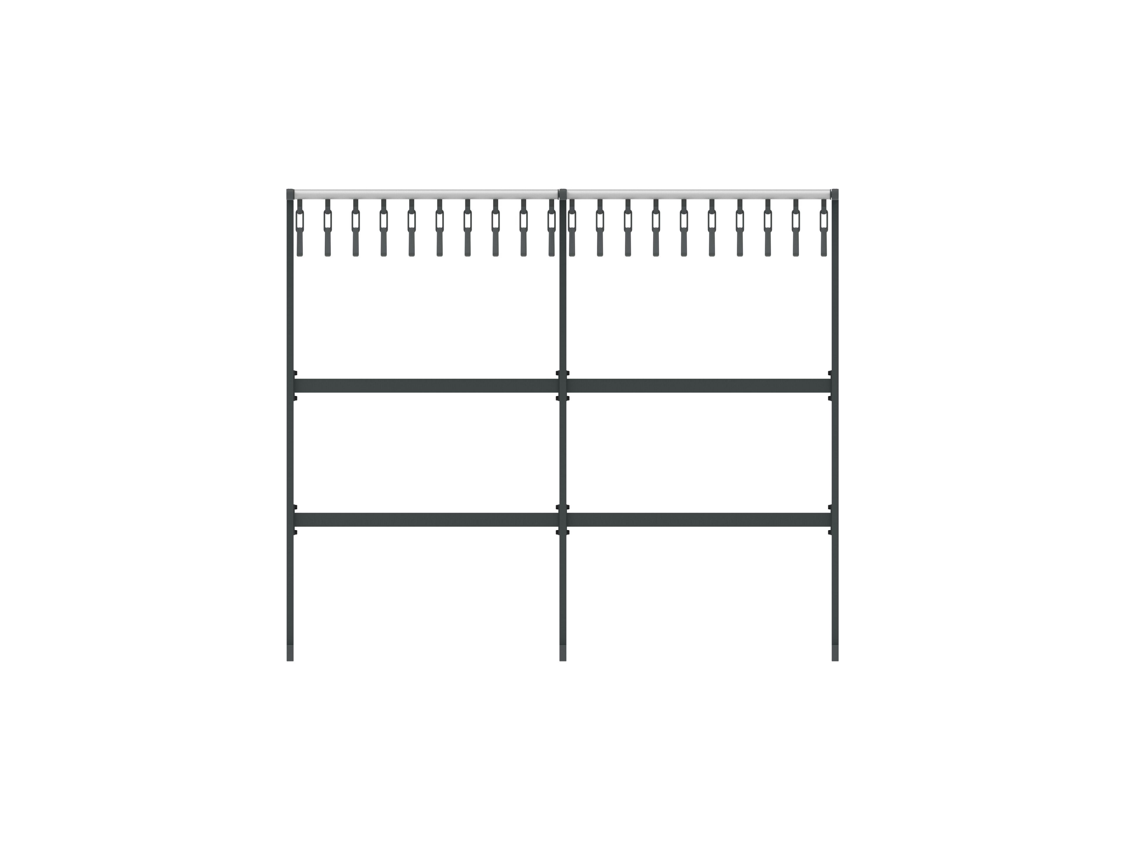 Стальная вешалка с порошковым покрытием с держателем зонта FUNCTIONALS Tertio ARCH-00065587 - Вид №5