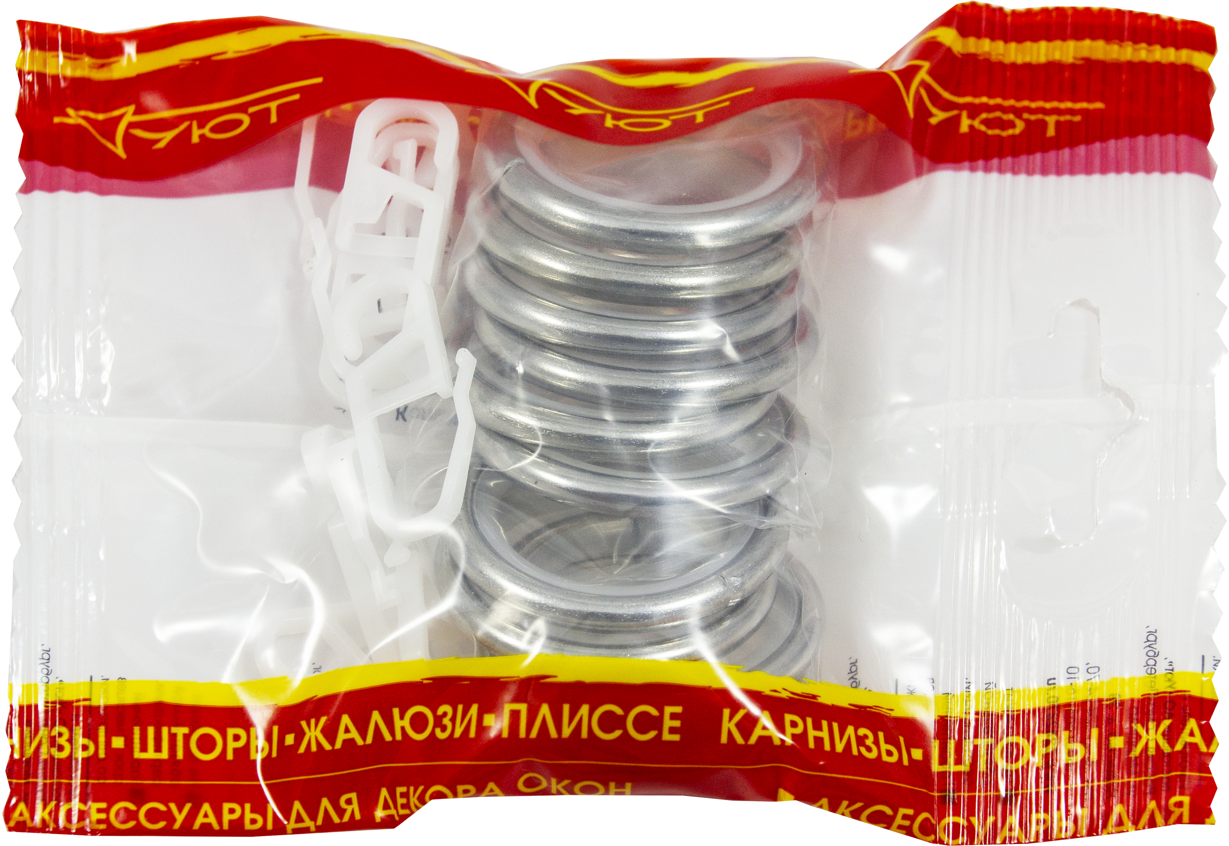 Кольца для карниза Santreyd с крючками, хром, 10 шт 82367969 STLM-0025616 - Вид №2