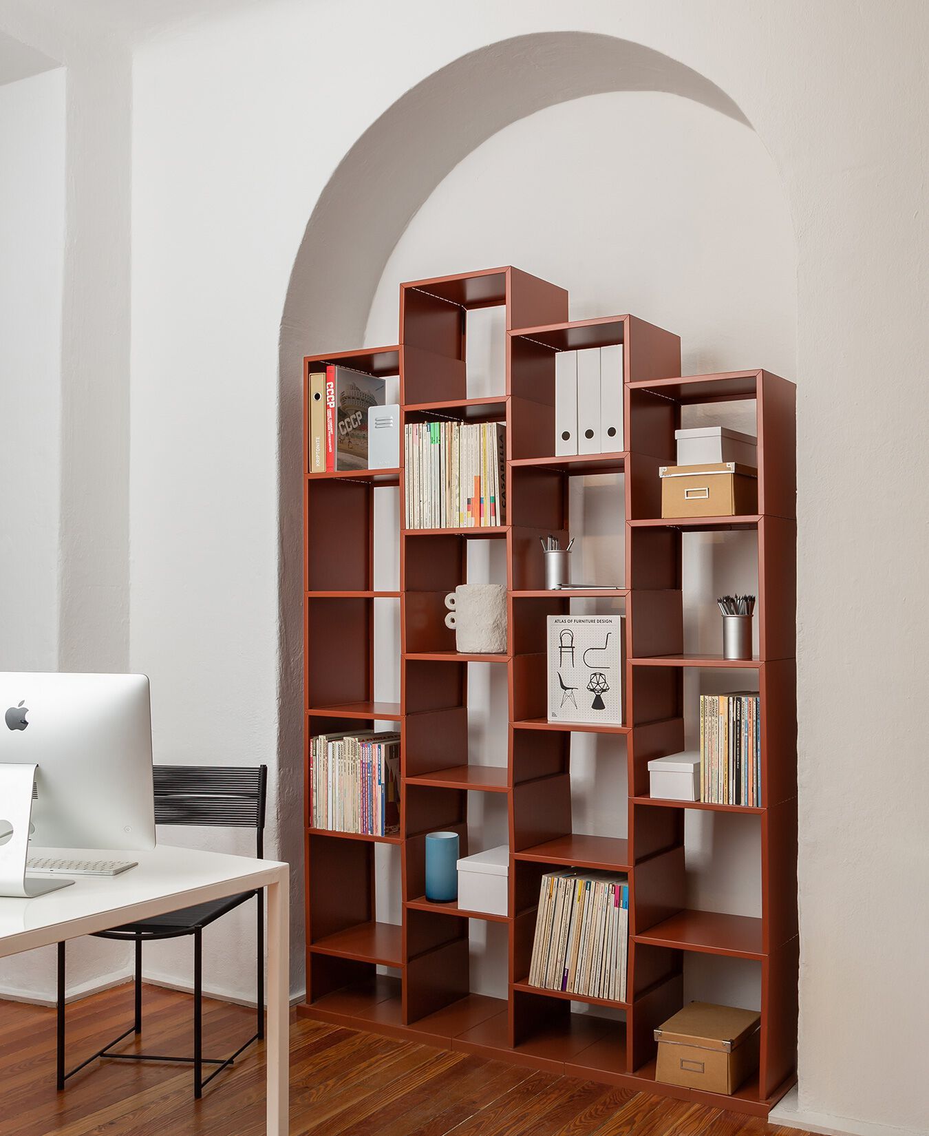 Самонесущая модульная железная Книжная полка KRIPTONITE Klark ARCH-00028727 - Вид №1