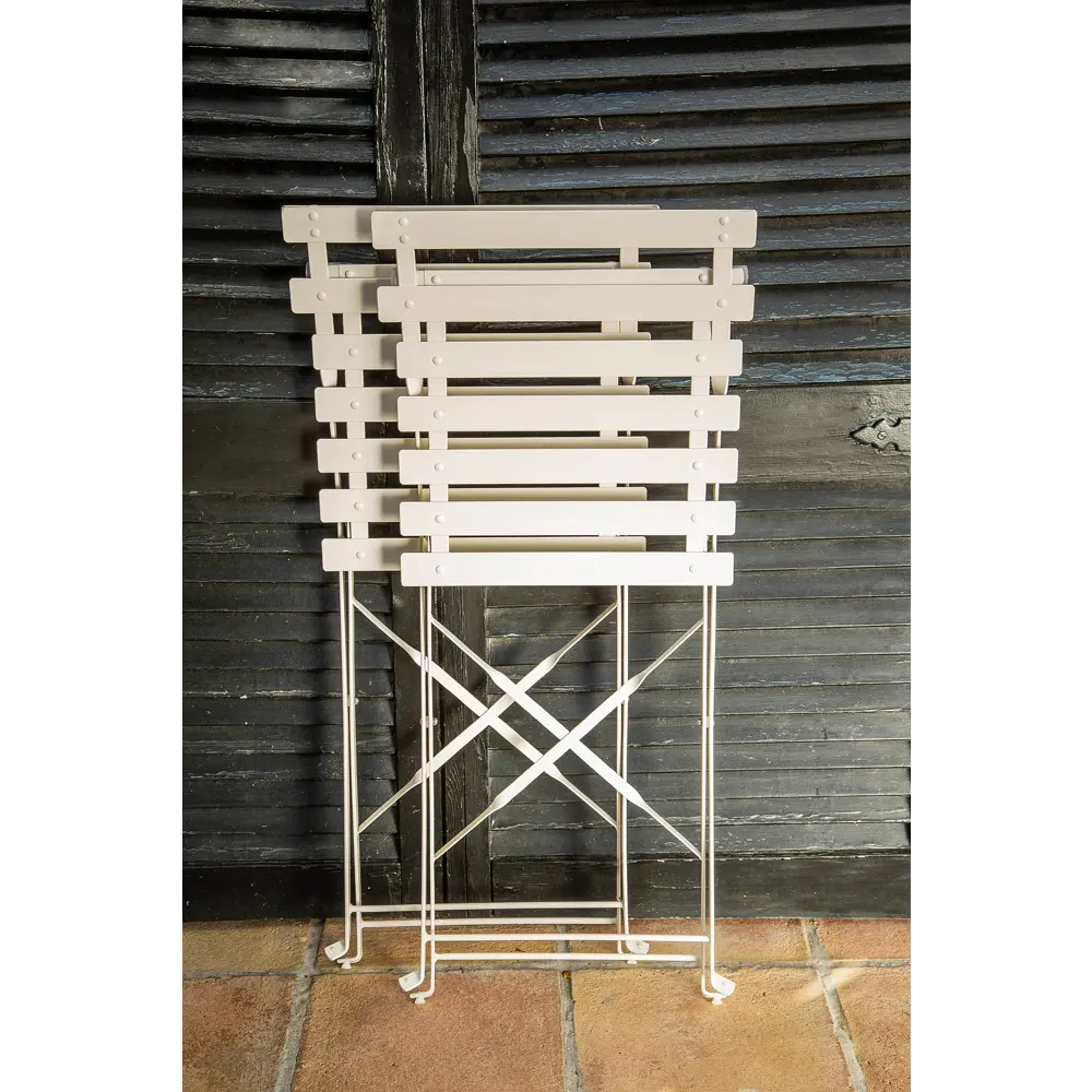 Стул Naterial Flora Origami складной 47х41х80 см сталь кремовый STLM-2056142 - Вид №10