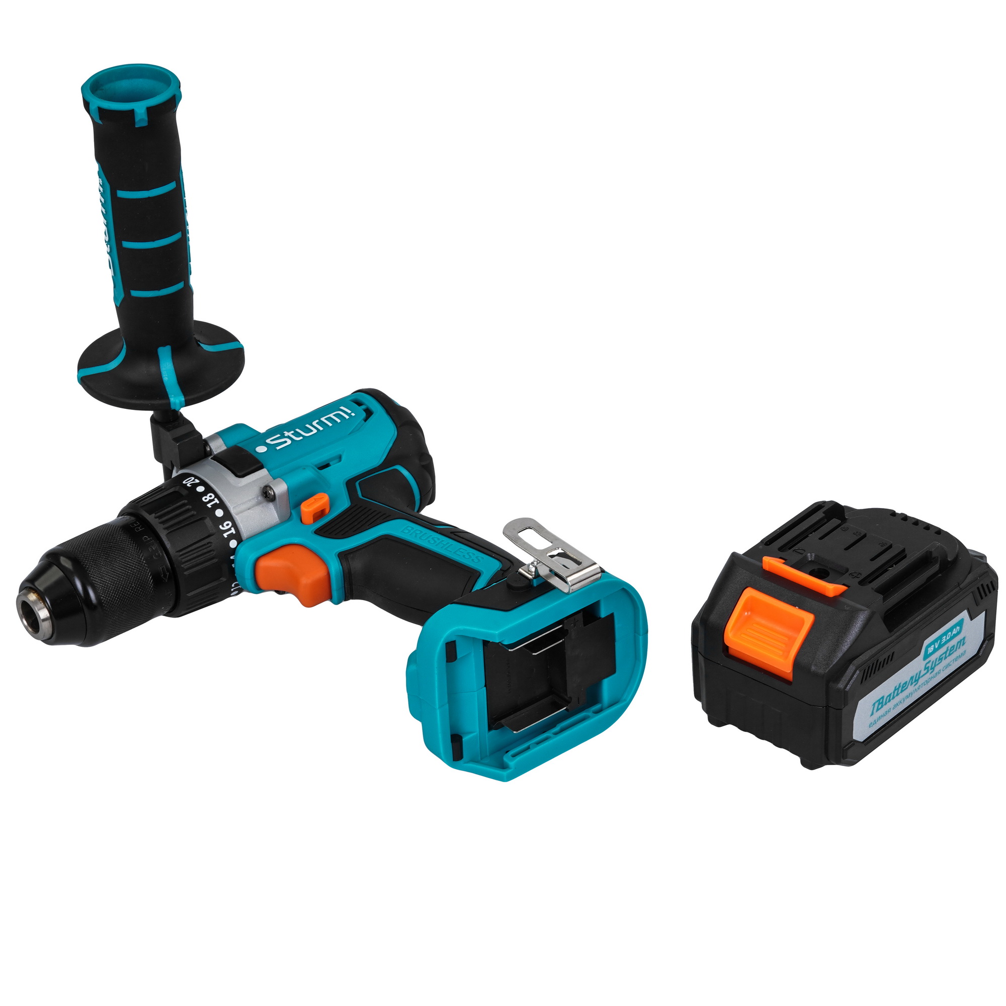 Дрель-шуруповерт Sturm! CD2080 1BatterySystem 1BatterySystem 18V 9127182 STDN-0136400 - Вид №5