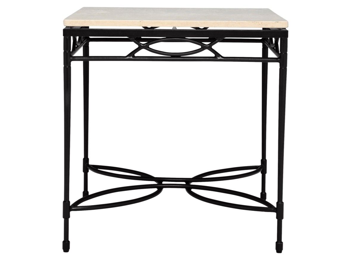 Квадратный стол из смолы и нержавеющей стали JANUS et Cie ARCH-00006610 - Вид №1