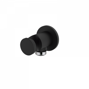 05006602 PREMIUM Держатель душевой лейки латуни с цилиндрической электрической розеткой Черный GRB MIXERS