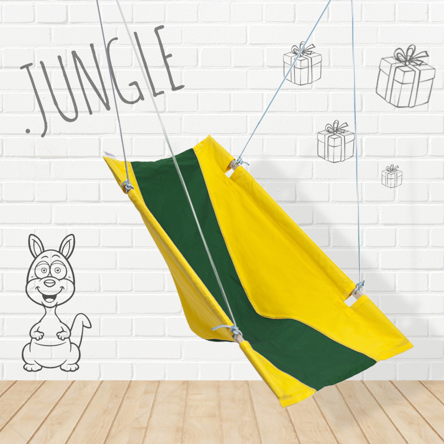 Гамак детский эргономичный желто-зеленый ПОКАЧАЙКА  326719 Желтый;зеленый Santreyd  - Вид №1