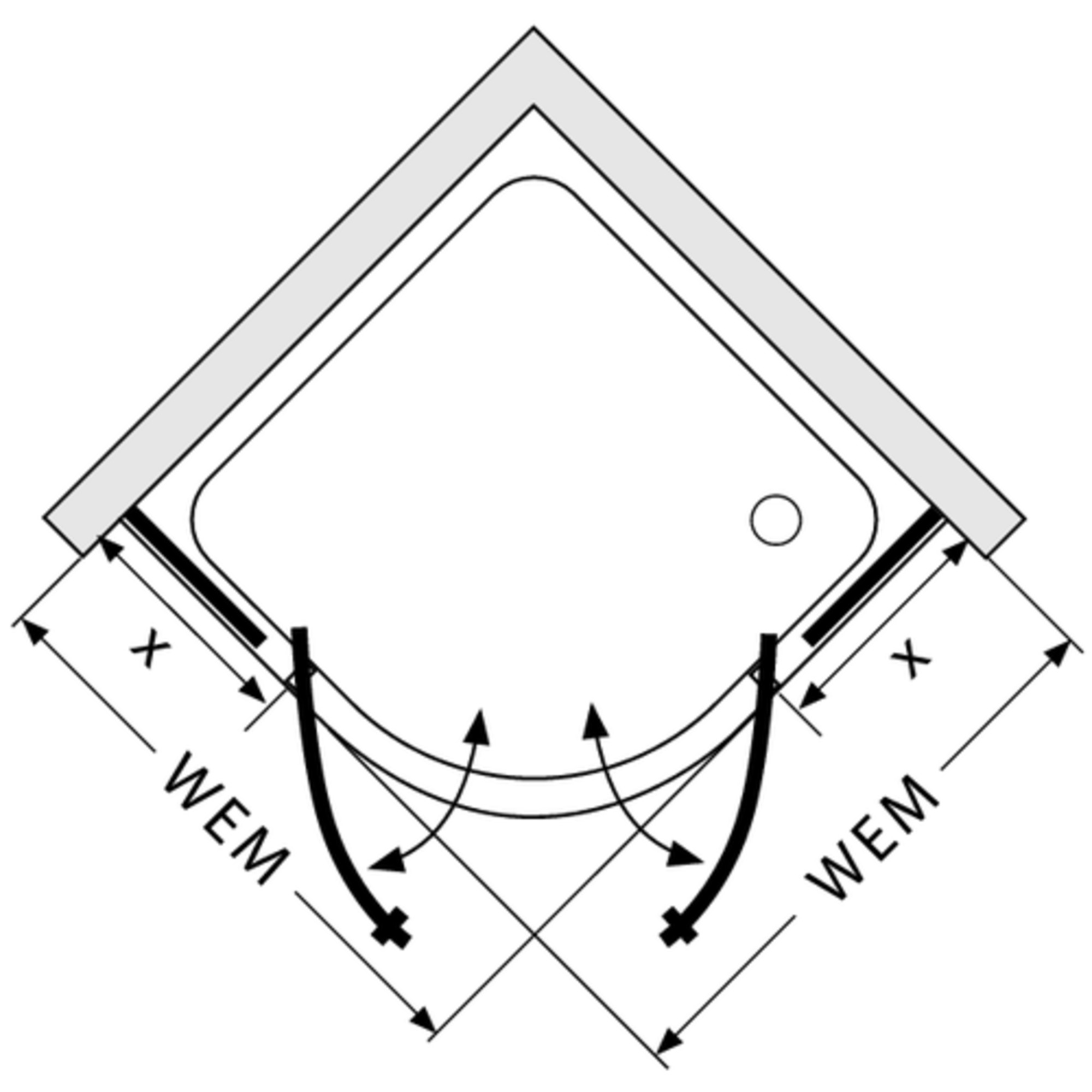 294.400000 Carat Collection душевая кабина Duscholux 45665 - Вид №1