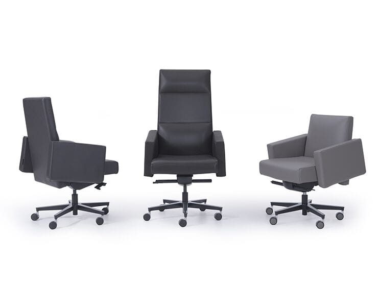 Кожаное вращающееся офисное кресло с высокой спинкой i 4 Mariani Inca ARCH-00031603 - Вид №4