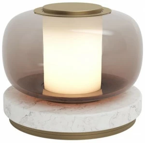 GABRIEL SCOTT Настольная лампа из дутого стекла с диммером Luna a