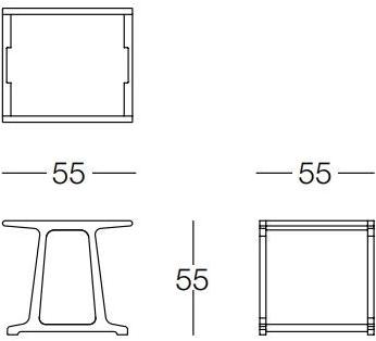 Frigerio Salotti Высокий квадратный стол из керамогранита Archè Arche sun-id-1494788 - Вид №2