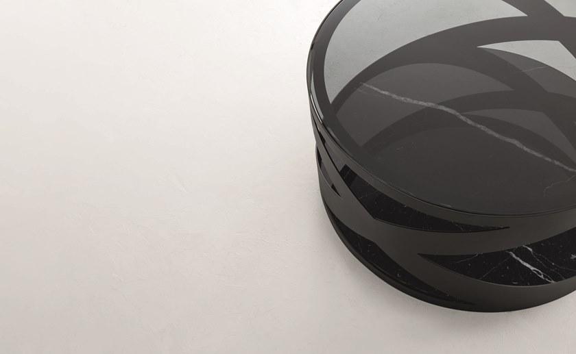 Tonin Casa Журнальный столик из стекла и металла с мраморным основанием  T6233  - Вид №3