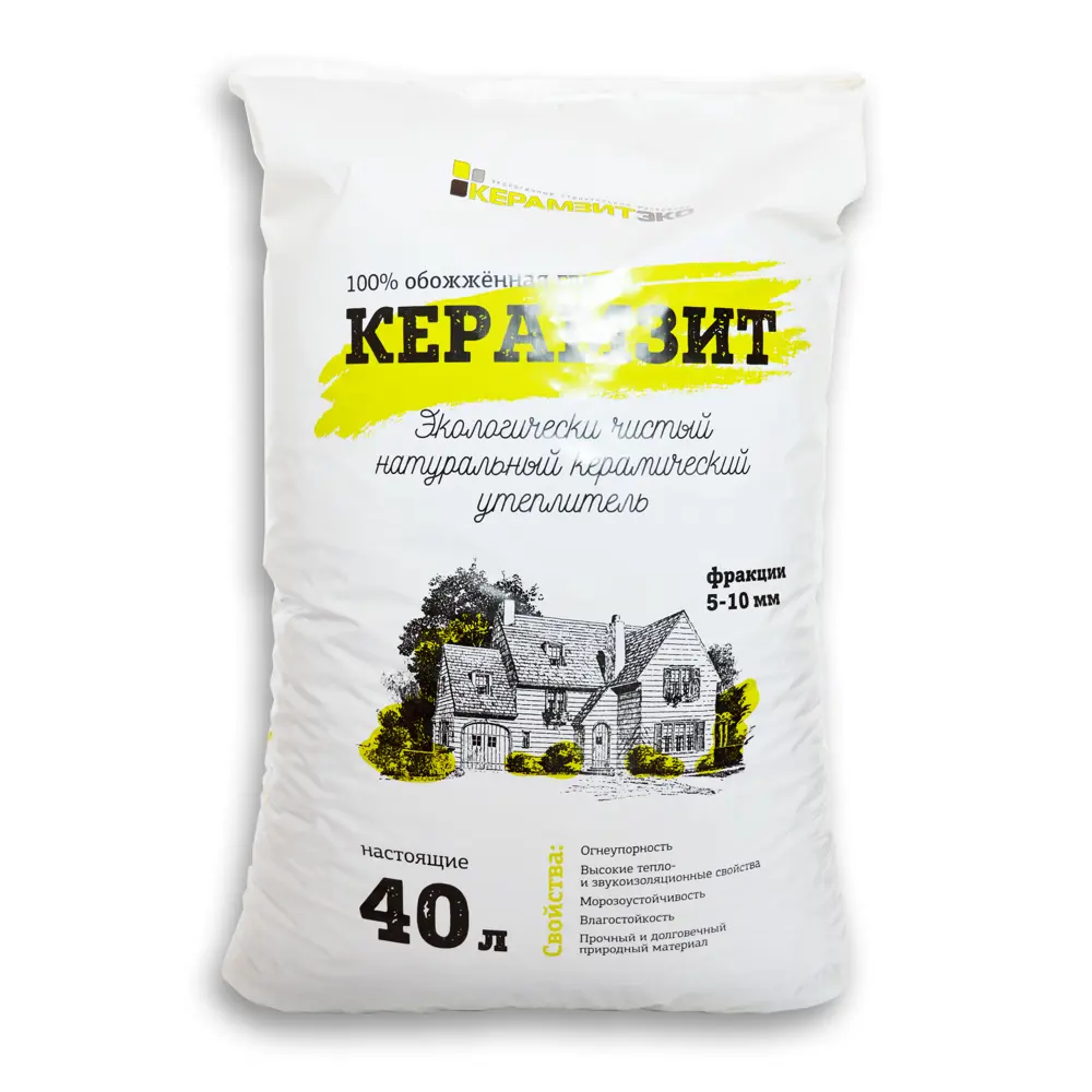 Керамзит фракция 5-10 мм 40 л 84226133 STLM-2158947 КЕРАМЗИТЭКО 